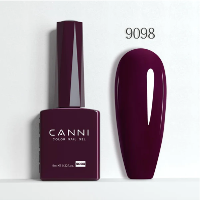 Ημιμόνιμο Βερνίκι Canni Color Nail Gel No 9098 Crater Brown Hema Free 9ml