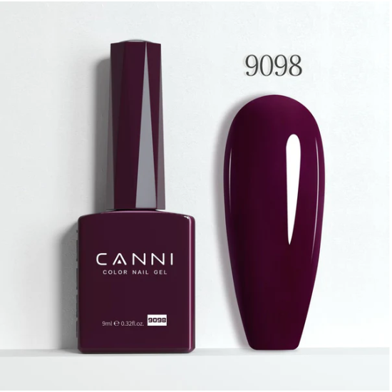 Ημιμόνιμο Βερνίκι Canni Color Nail Gel No 9098 Crater Brown Hema Free 9ml