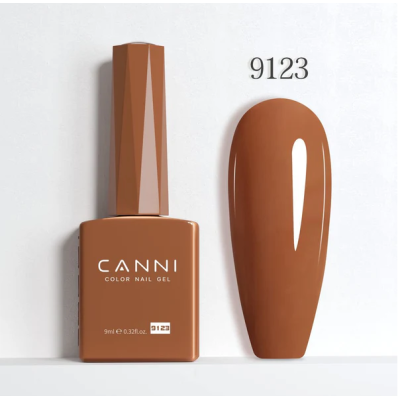 Ημιμόνιμο Βερνίκι Canni Color Nail Gel No 9123 Sepia Skin Free 9ml
