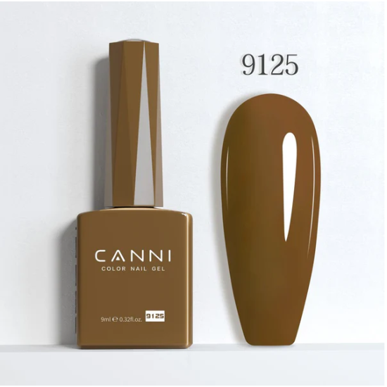 Ημιμόνιμο Βερνίκι Canni Color Nail Gel No 9125 Milk Chocolate Hema Free 9ml