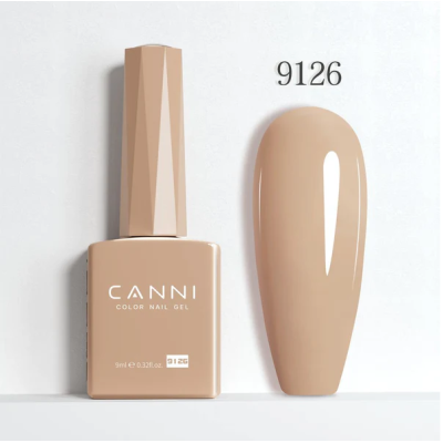 Ημιμόνιμο Βερνίκι Canni Color Nail Gel No 9126 Pinkish Tan Hema Free 9ml