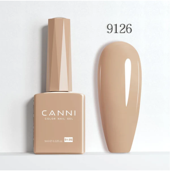 Ημιμόνιμο Βερνίκι Canni Color Nail Gel No 9126 Pinkish Tan Hema Free 9ml