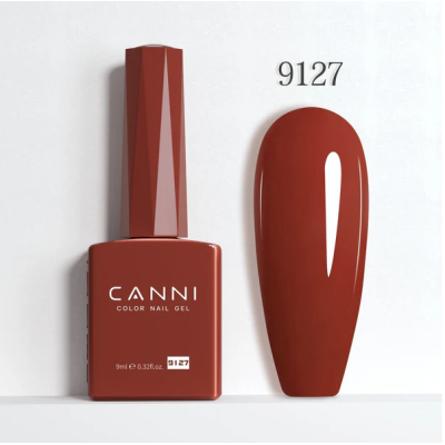 Ημιμόνιμο Βερνίκι Canni Color Nail Gel No 9127 Burnt Umber Hema Free 9ml