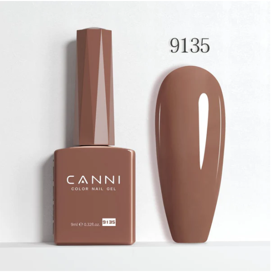 Ημιμόνιμο Βερνίκι Canni Color Nail Gel No 9135 Dark Chestnut Hema Free 9ml