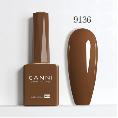 Ημιμόνιμο Βερνίκι Canni Color Nail Gel No 9136 Pickled Bean Hema Free 9ml