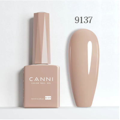 Ημιμόνιμο Βερνίκι Canni Color Nail Gel No 9137 Mushroom Hema Free 9ml
