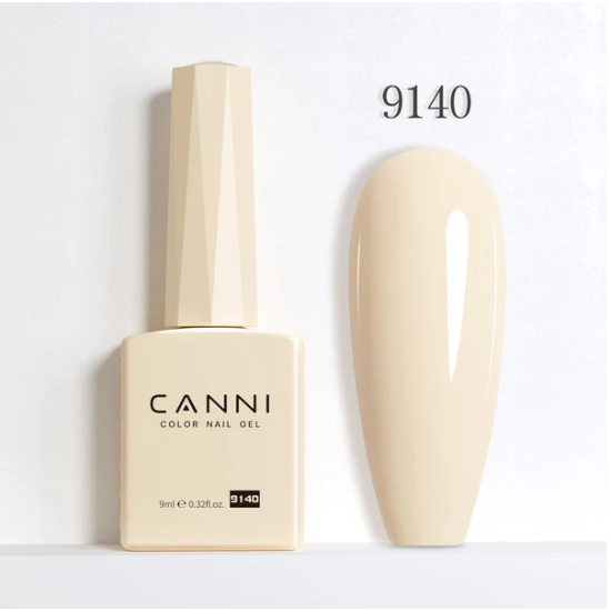 Ημιμόνιμο Βερνίκι Canni Color Nail Gel No 9140 Almond Hema Free 9ml