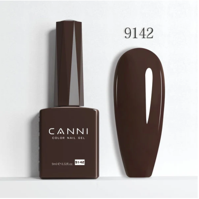 Ημιμόνιμο Βερνίκι Canni Color Nail Gel No 9142 English Walnut Hema Free 9ml