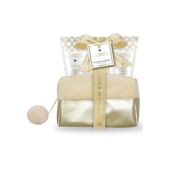 Σετ Δώρου σε Νεσεσέρ Glamorous Gold Pom Pom Nesseser με Άρωμα White Musk