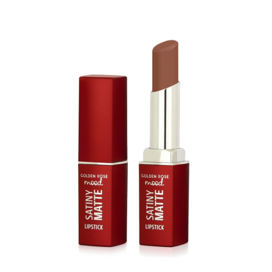 Κραγιόν Golden Rose Mood Satiny Matte Lipstick No 01 Bare Nude