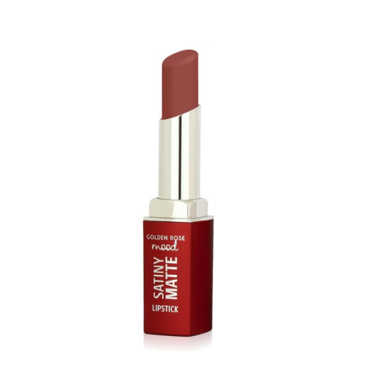 Κραγιόν Golden Rose Mood Satiny Matte Lipstick No 05 Burnt Blush