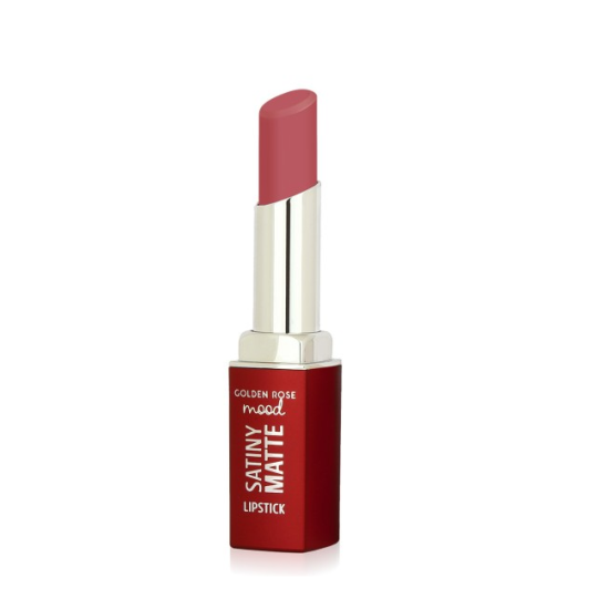 Κραγιόν Golden Rose Mood Satiny Matte Lipstick No 06 Peach Amber