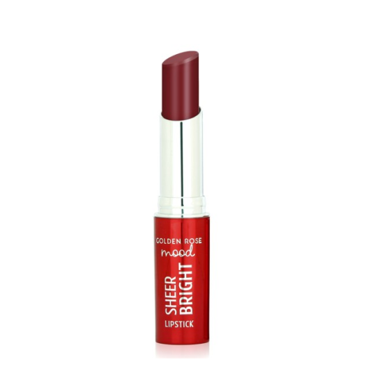 Κραγιόν Golden Rose Mood Sheer Bright Lipstick No 108 Rosy Plum