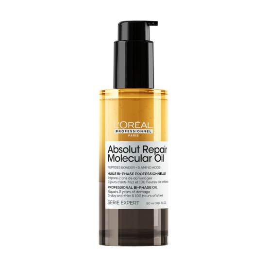 Λαδάκι Μαλλιών Για Ταλαιπωρημένα Μαλλιά L'Oreal Professionnel Absolut Repair Molecular Bi-Phase Oil 90ml