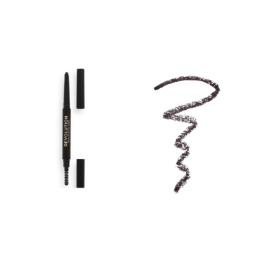 Μολύβι Φρυδιών Duo Brow Definer Pencil Revolution Dark Brown 0.25g