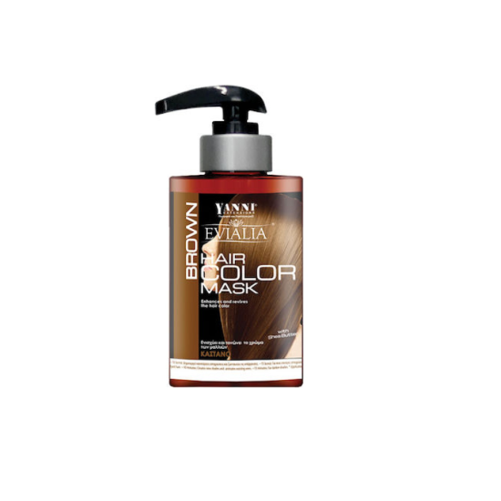 Χρωμομάσκα Μαλλιών Yanni Extensions Evialia Καστανό 300ml