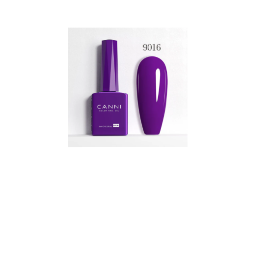 Ημιμόνιμο Βερνίκι Canni Color Nail Gel No 9016 Dark Violet Hema Free 9ml
