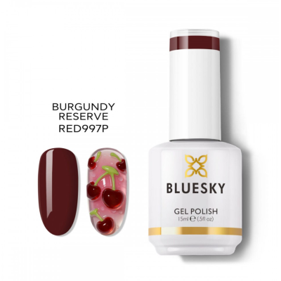 Ημιμόνιμο βερνίκι νυχιών Bluesky Burgundy Reserve RED997P