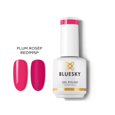 Ημιμόνιμο βερνίκι νυχιών Bluesky Plum Rose RED995P