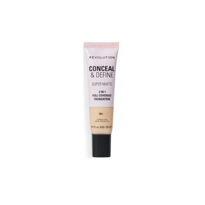 Foundation Προσώπου Revolution Conceal & Define Super Matte 2 in 1 Full Coverage Foundation No F6N 23ml